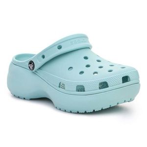 Crocs Women’s Classic Platform Clog in Light Blue